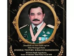 Prabowo Sampaikan Belasungkawa atas Meninggalnya Mantan KSAD Subagyo HS
